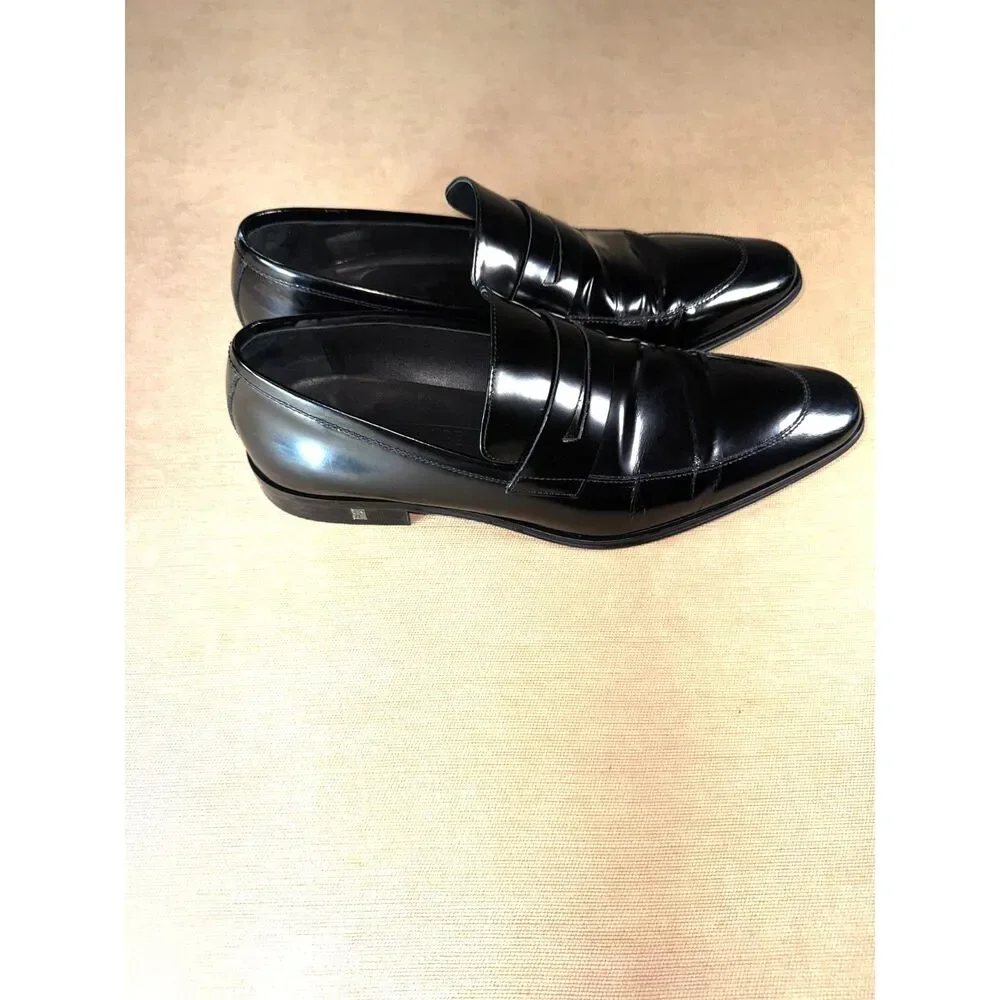 Versace Collection Patent Leather Men's Dress Shoes, Size Eu 45